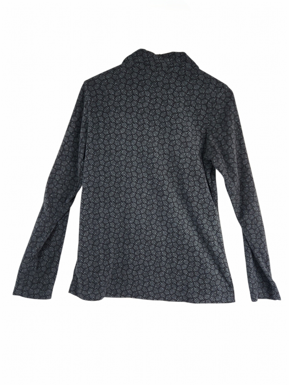 Columbia Women's Medium Gray Black Print Fleece 1/2 Zip Pullover Jacket M - Picture 5 of 14